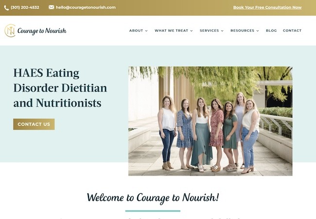 Nutritionist website